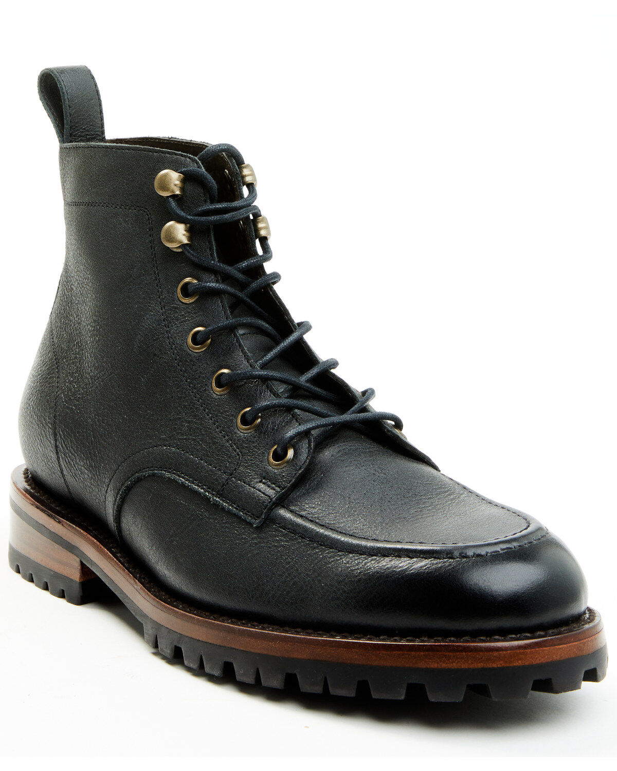 Brothers and Sons Men's Boondocks Casual Boots - Moc Toe, Black, hi-res