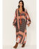 Jen's Pirate Booty Women's Roma La Perouse Floral Patchwork Print Maxi Dress, Black, hi-res