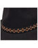 Nikki Beach Women's Electra Wool Felt Western Hat , Black, hi-res