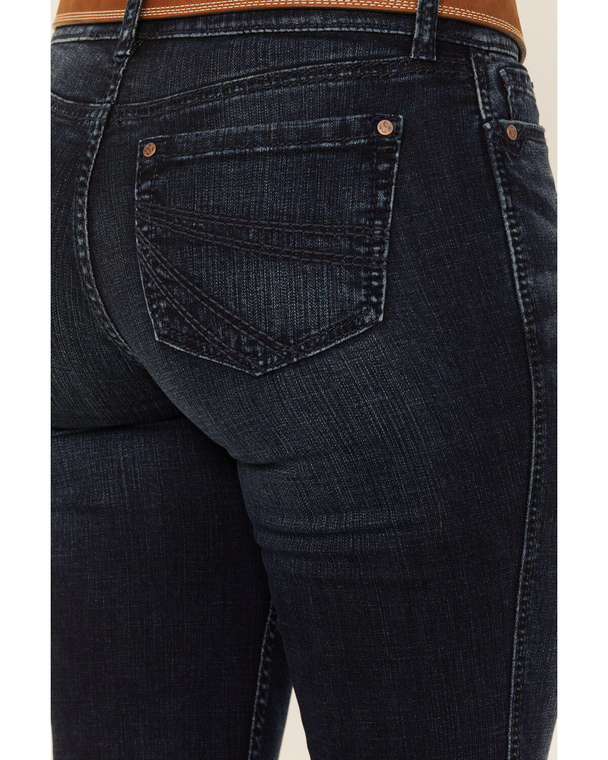 Product Name:  Shyanne Women's Santa Fe Shay Dark Wash Mid Rise Bootcut Riding Jeans
