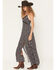 Image #2 - Idyllwind Women's Karah Ditsy Floral Print Sleeveless Maxi Dress, Black, hi-res