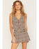 Image #1 - Ashley Women's Boot Barn Exclusive Plaid Print Button-Front Vest, Black/tan, hi-res