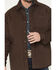 Image #3 - Cody James Men's Boone Quilted Flannel Lined Snap Shirt Jacket, Brown, hi-res