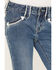 Image #2 - Rock & Roll Denim Little Girls' Medium Wash Arrow Pocket Trouser Jeans, Medium Wash, hi-res