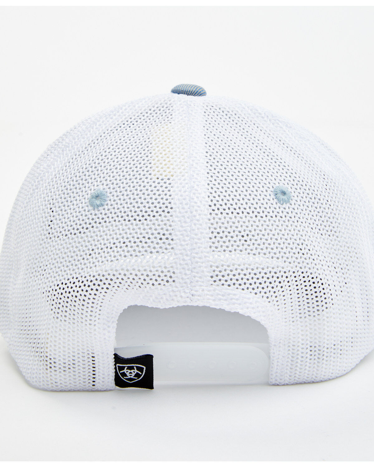 Image #3 - Ariat Men's Rectangle Logo Patch Ball Cap, Blue, hi-res