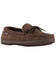 Image #2 - Lamo Footwear Men's Leather Moccasin Slippers - Moc Toe, Chocolate, hi-res