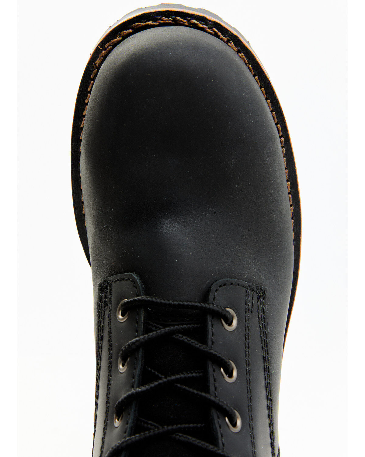 Image #6 - Hawx Men's 8" Logger Work Boots - Composite Toe, Black, hi-res