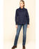 Ariat Women's Rebar Mid Rise Durastretch Nightride Riveter Work Straight Jeans, Blue, hi-res