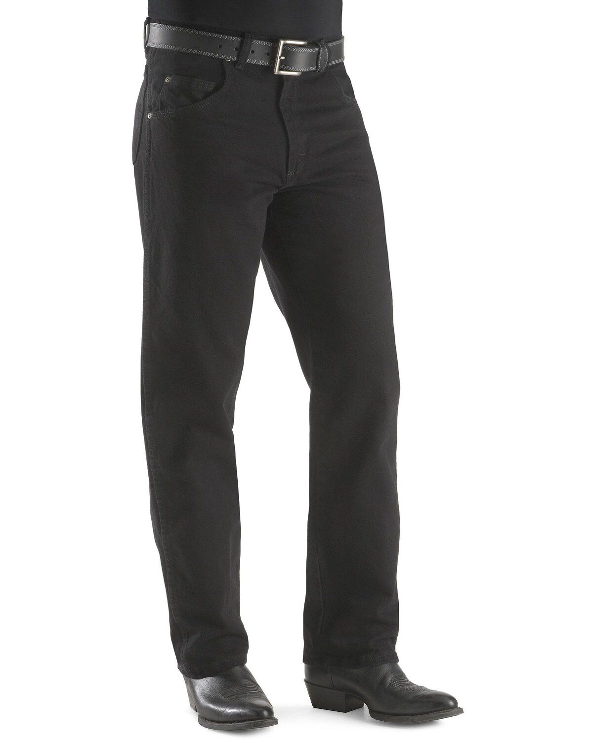 Image #2 - Wrangler Jeans - Rugged Wear Relaxed Fit - Big. 44" to 54" Waist, Black, hi-res