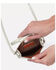Hobo Women's Sheila Pearled Silver Crossbody, Silver, hi-res