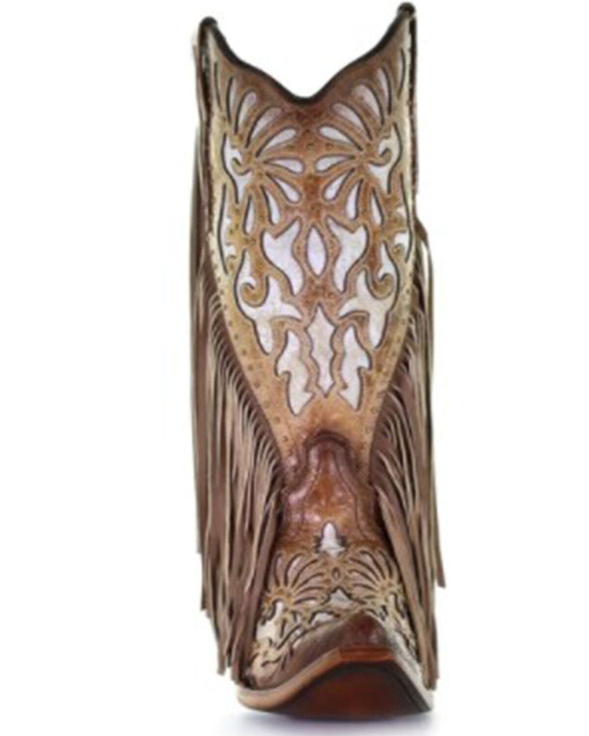 Image #4 - Corral Women's Embroidery & Studs Western Boots - Snip Toe, , hi-res