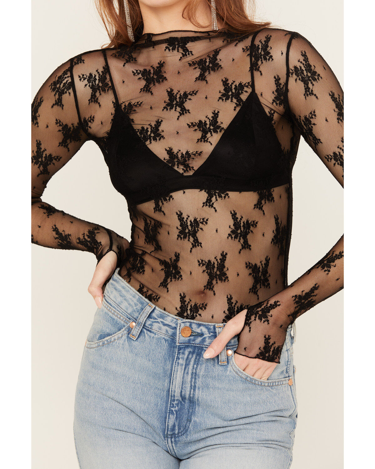 Image #3 - Free People Women's Lady Lux Layering Top, Black, hi-res