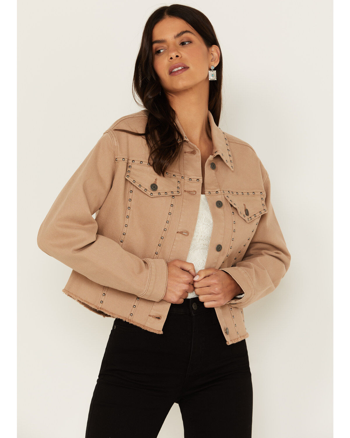Image #1 - Idyllwind Women's Studded Cropped Jacket, , hi-res