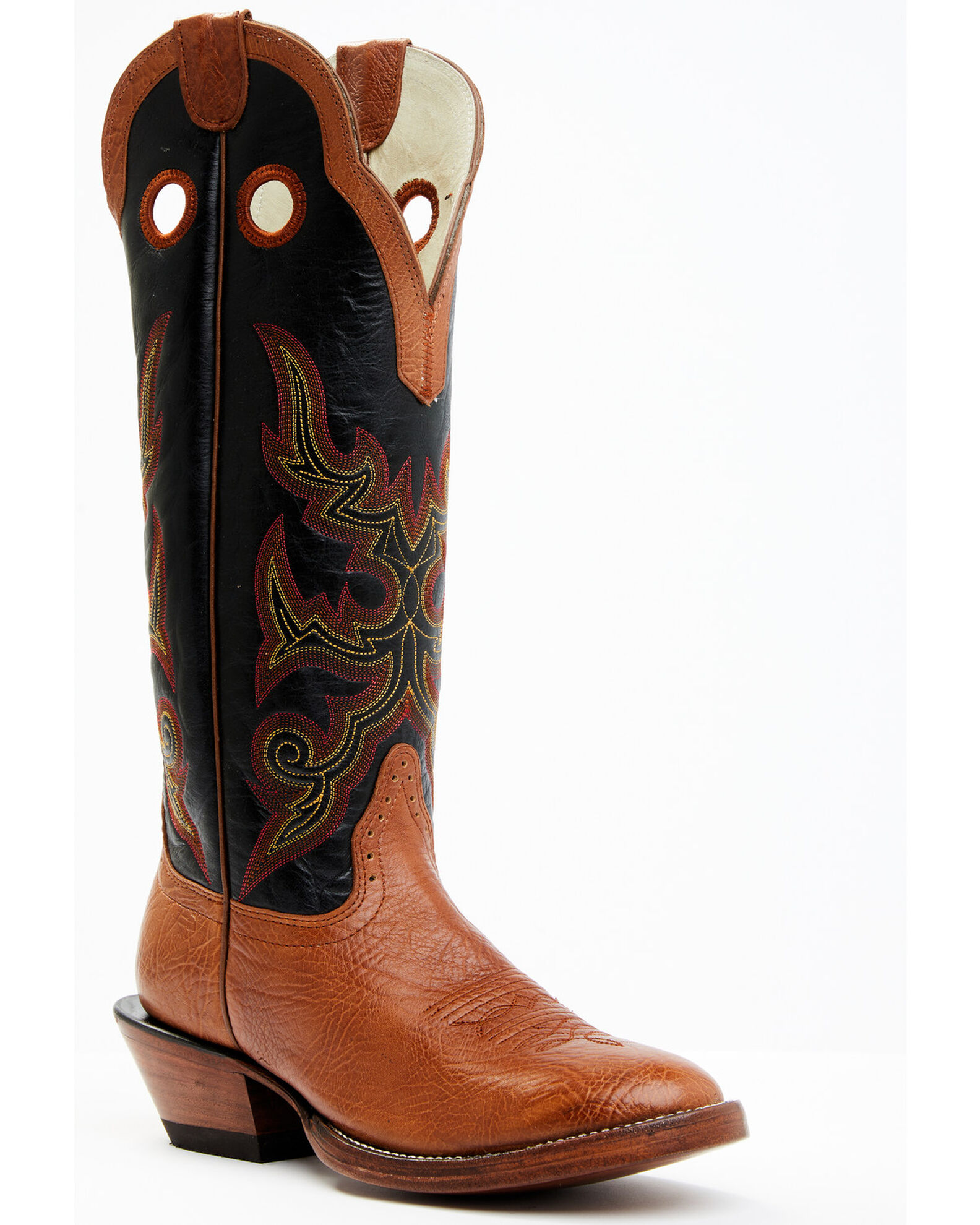 Round toe discount western boots