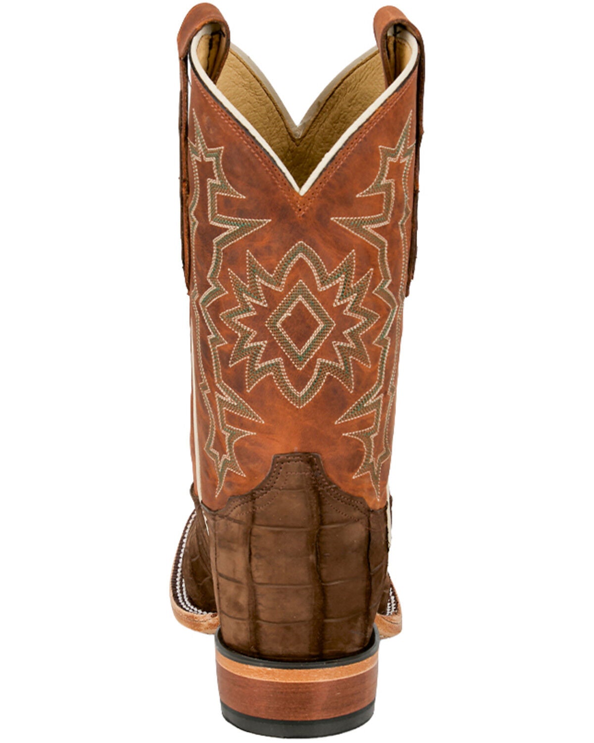 Image #5 - Tony Lama Men's Heritage Miguel Exotic Alligator Western Boots - Broad Square Toe, Brown, hi-res