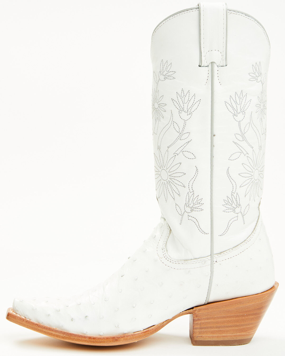 Image #3 - Shyanne Women's Daisie Exotic Full Quill Ostrich Western Boots - Snip Toe, White, hi-res