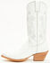 Image #3 - Shyanne Women's Daisie Exotic Full Quill Ostrich Western Boots - Snip Toe, White, hi-res