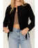 Image #3 - Shyanne Women's Faux Suede Fringe Jacket, Black, hi-res