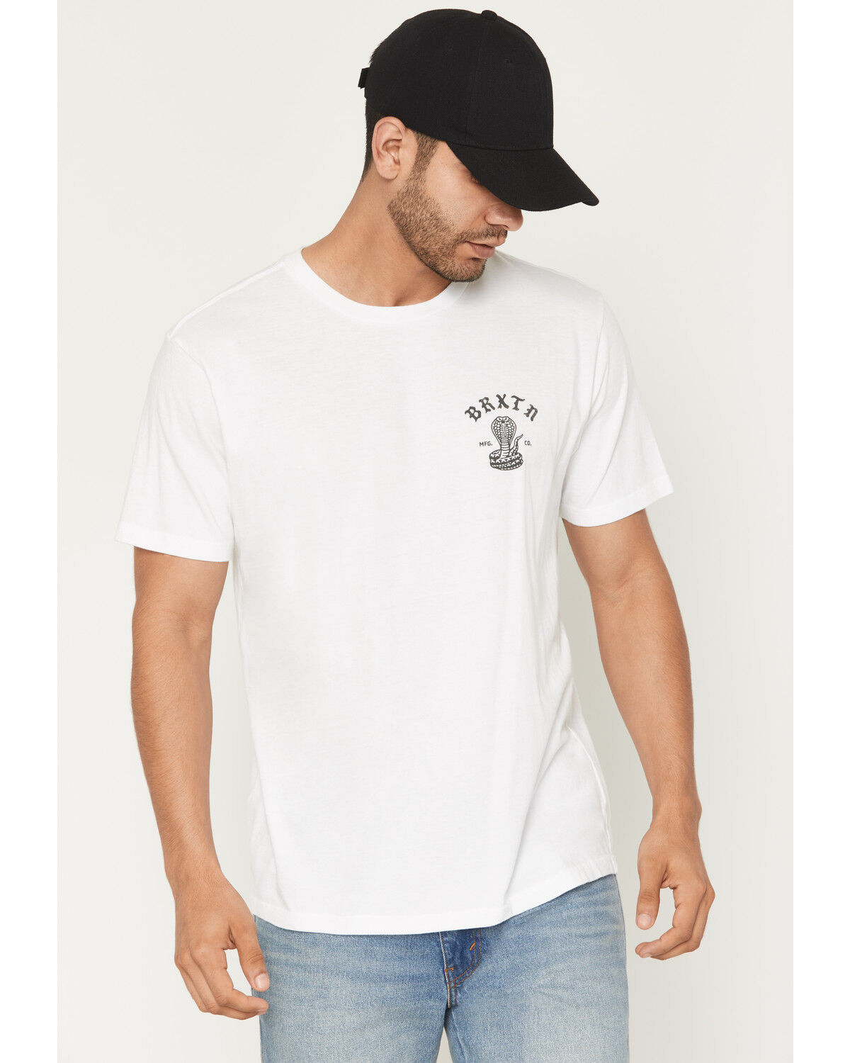 Image #2 - Brixton Men's Darver Short Sleeve Graphic T-Shirt, White, hi-res