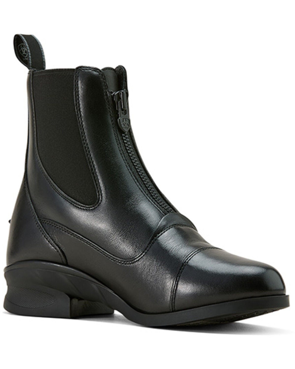 Ariat Women's Heritage Zip Paddock Boot - Round Toe, Black, hi-res