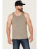 Brixton Men's Circle Logo Graphic Crest Tank , Grey, hi-res