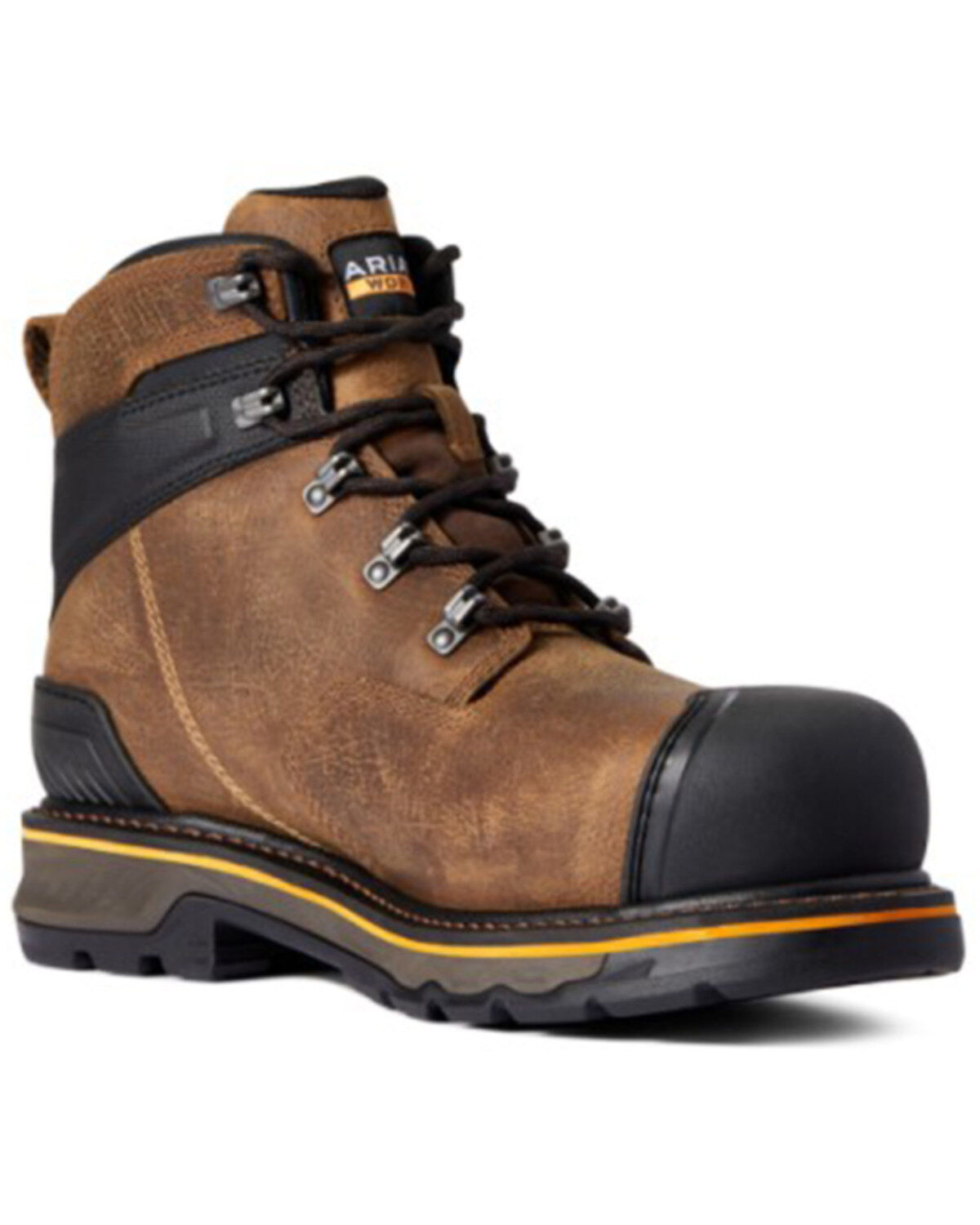Image #1 - Ariat Men's Jumper 6" H20 Work Boot - Composite Toe, Brown, hi-res