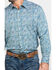 Image #4 - Scully Signature Soft Series Men's Turquoise Paisley Print Long Sleeve Western Shirt, , hi-res