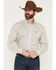 Image #1 - Cinch Men's Striped Long Sleeve Button-Down Stretch Western Shirt, Cream, hi-res