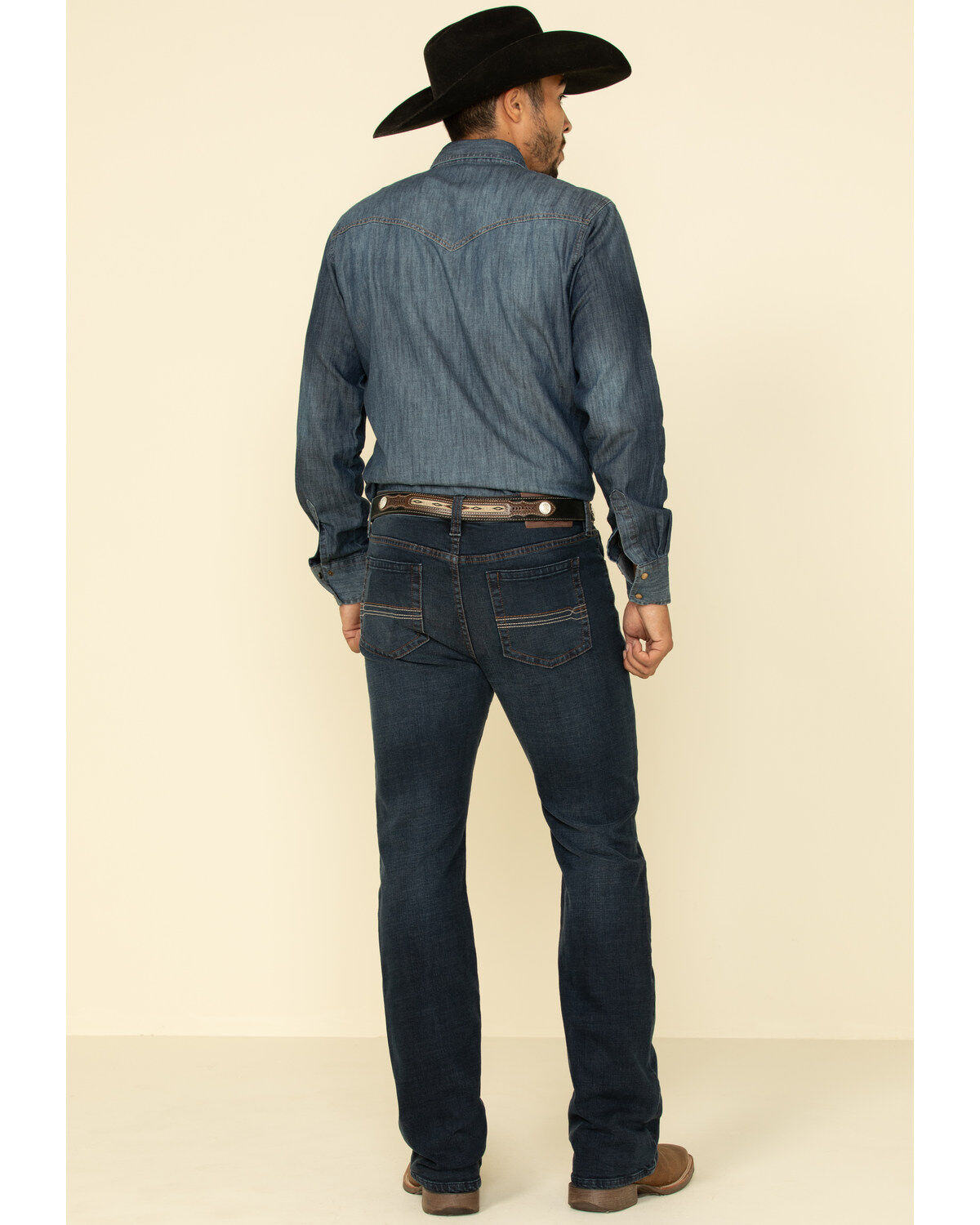 Image #2 - Cody James Men's Switchback Dark Wash Stretch Slim Bootcut Jeans, , hi-res