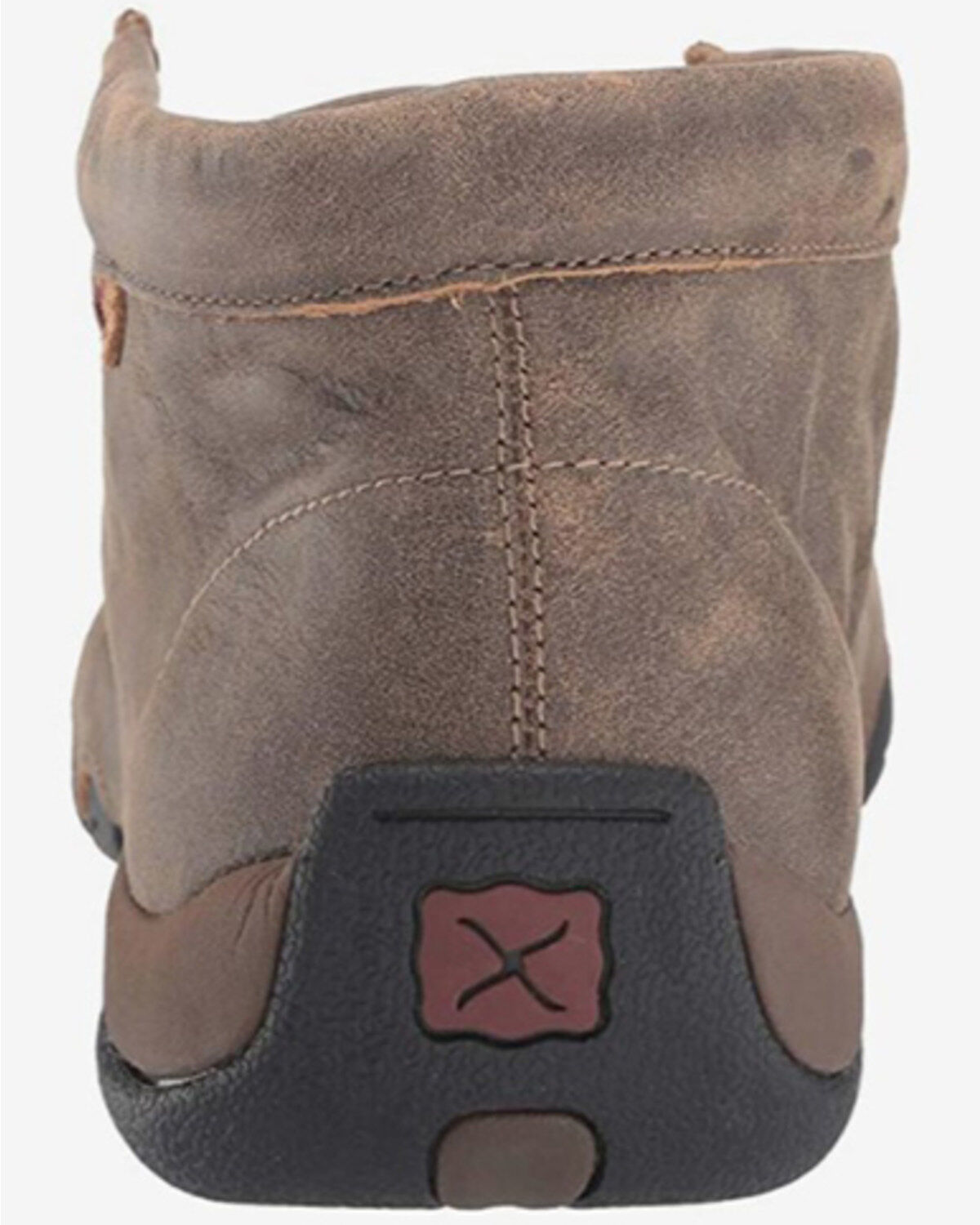Image #5 - Twisted X Bomber Leather Lace-Up Driving Moccasins, Distressed, hi-res