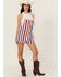 Image #1 - Show Me Your Mumu Women's Striped Romper, Red, hi-res