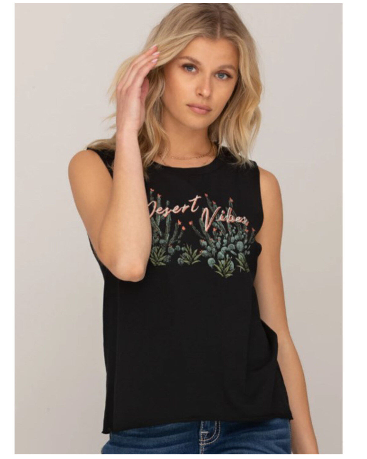 Miss Me Burnout Embellished Top