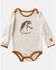 Image #1 - Carhartt Infant Girls' Horse Graphic Long Sleeve Onesie, Cream, hi-res
