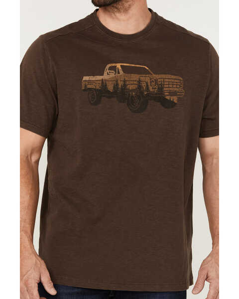 Brothers & Sons Men's Pickup Truck Reflection Graphic T-Shirt , Brown, hi-res