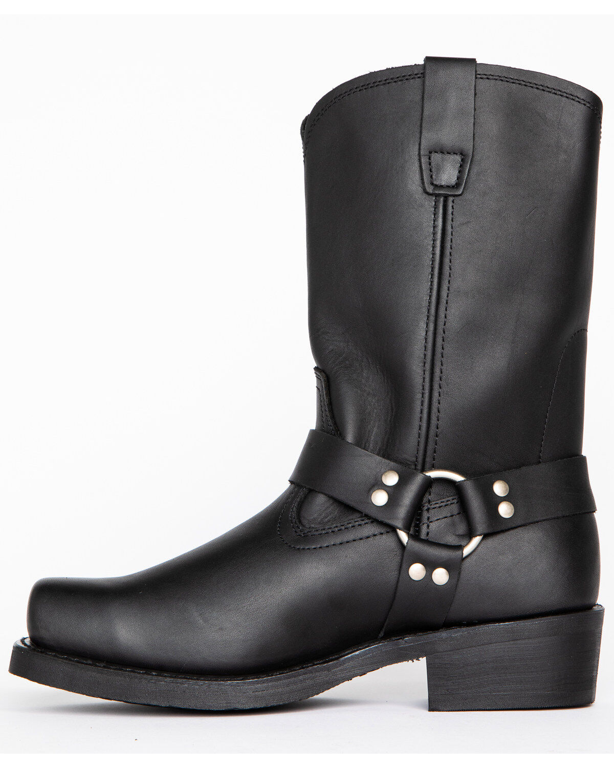 Image #3 - Brothers and Sons Men's Pull-On Motorcycle Boots - Square Toe, Black, hi-res