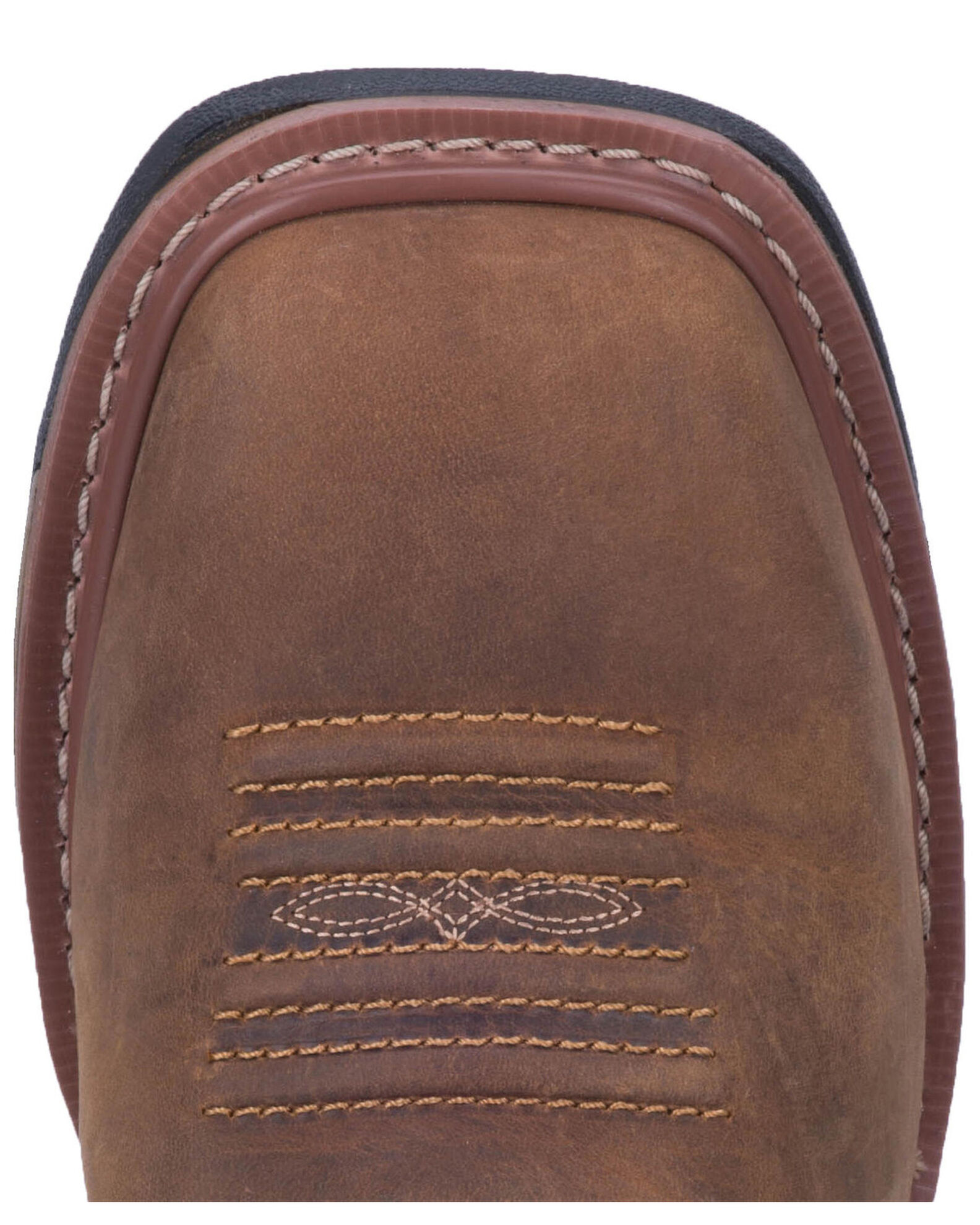 Image #7 - Dan Post Men's Blayde Waterproof Pull On Work Boots, Saddle Tan, hi-res