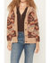 Image #3 - Cotton & Rye Women's Southwestern Print Button-Down Cardigan, Brown, hi-res