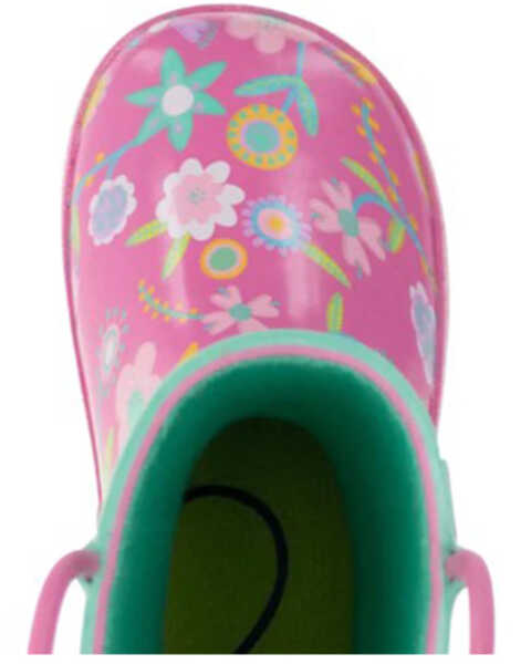 Image #6 - Western Chief Girls' Flutter Rain Boots - Round Toe, Pink, hi-res