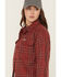 Image #2 - Ariat Women's Rebar Heavy Durastretch Flannel Work Shirt, Red, hi-res