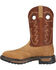 Image #3 - Rocky Men's Original Ride Waterproof Western Boots - Steel Toe, Tan, hi-res