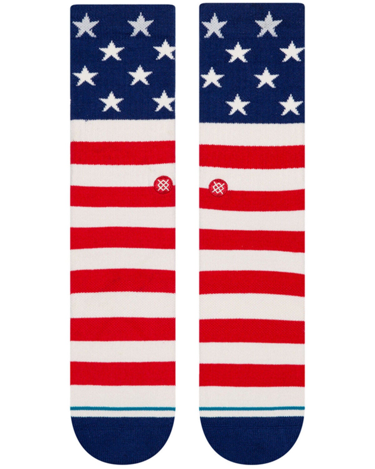 Image #2 - Stance Men's The Fourth Stars & Stripes American Old Glory Crew Socks, Red, hi-res