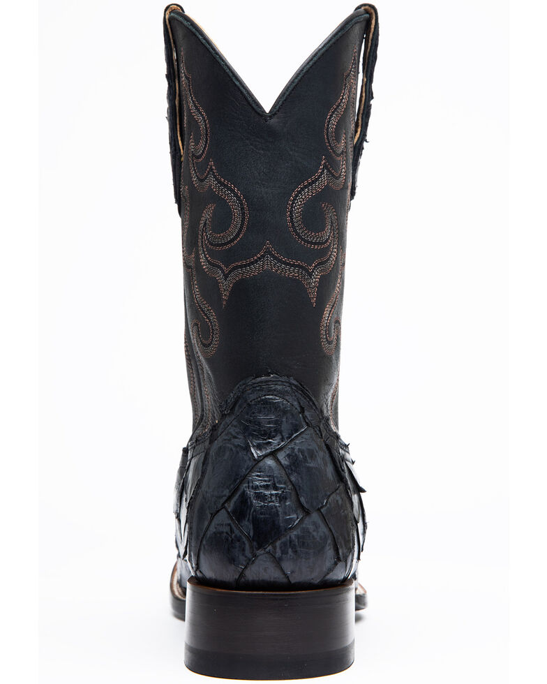 men's black pirarucu boots