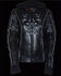 Milwaukee Leather Women's 3/4 Leather Jacket With Reflective Tribal Detail - 3X, , hi-res
