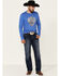 Wrangler Men's Eagle Shield Logo Graphic Long Sleeve T-Shirt , Blue, hi-res