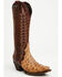 Image #1 - Tanner Mark Women's Ostrich Print Tall Western Boots - Snip Toe, Brown, hi-res