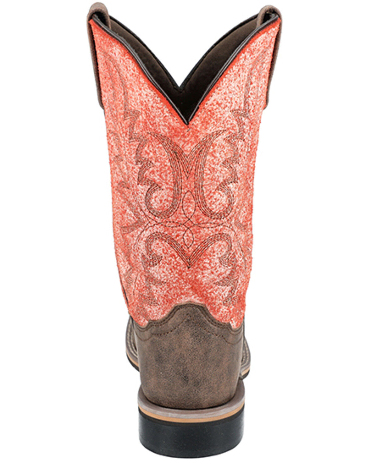 Image #5 - Smoky Mountain Women's Rustic Rider Western Boots - Broad Square Toe, Brown, hi-res