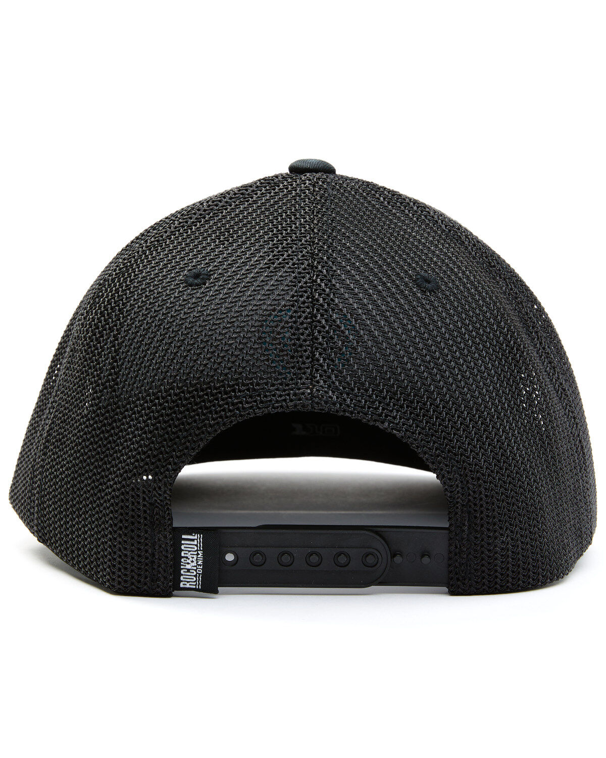 Rock & Roll Denim Men´s Black & Turquoise Embroidered Logo Mesh-Back BallCap teamlce.in - Image 4