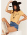 Bandit Women's Steer Head Graphic Tee, Mustard, hi-res