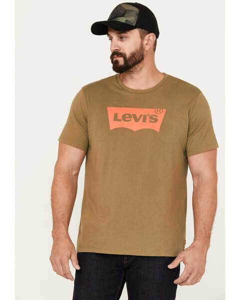 Levi's Men's Logo Graphic Short Sleeve T-Shirt, Olive, hi-res