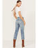 Image #3 - Lucky Brand Women's Medium Wash Mid Rise Boy Straight Jeans, , hi-res
